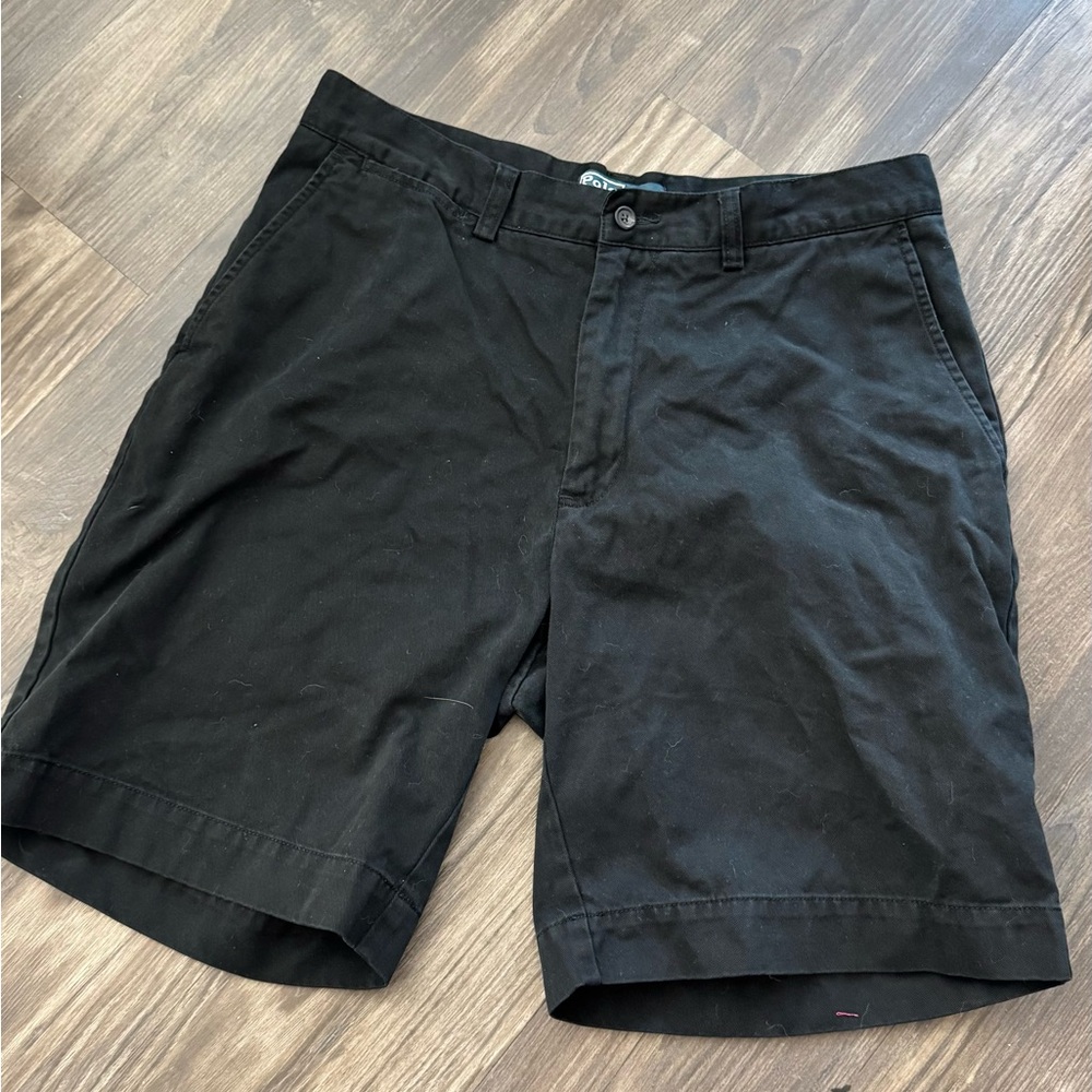Polo by Ralph Lauren Black Men's Flat Front Shorts